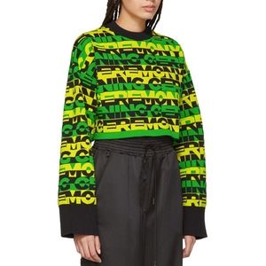 NWT Opening Ceremony Racer Logo Cropped Crewneck